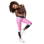 Baby Pink Santa Kid's Leggings