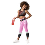 Baby Pink Santa Kid's Leggings