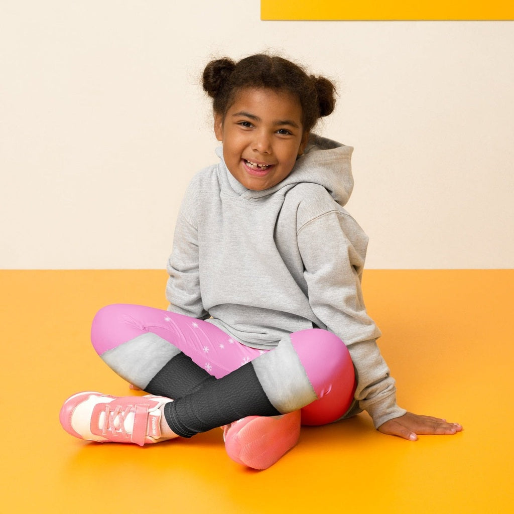 Baby Pink Santa Kid's Leggings
