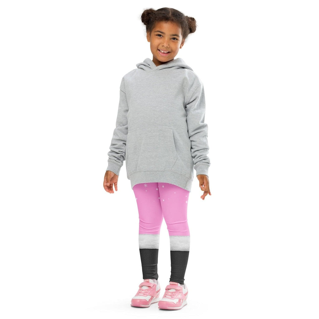 Baby Pink Santa Kid's Leggings