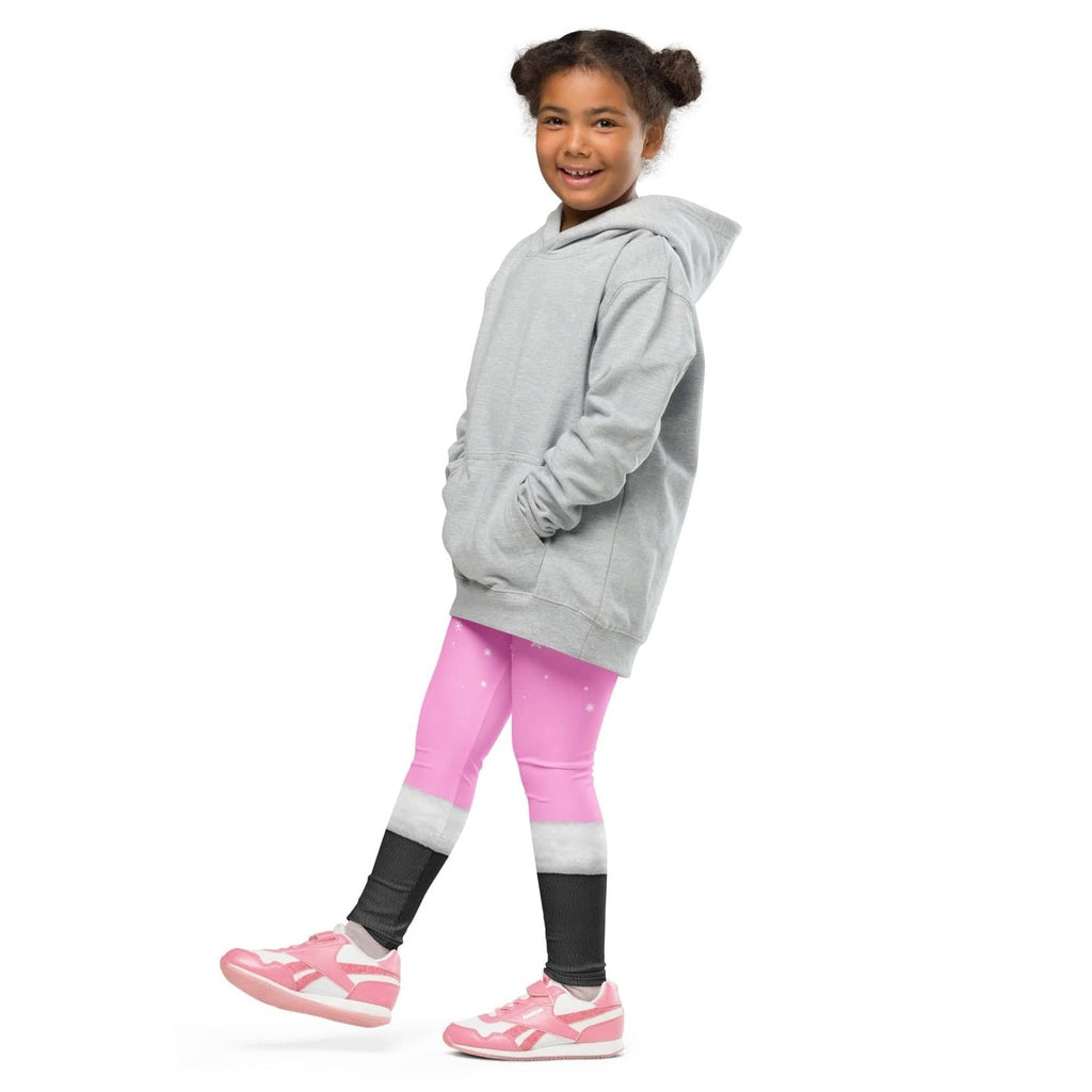 Baby Pink Santa Kid's Leggings