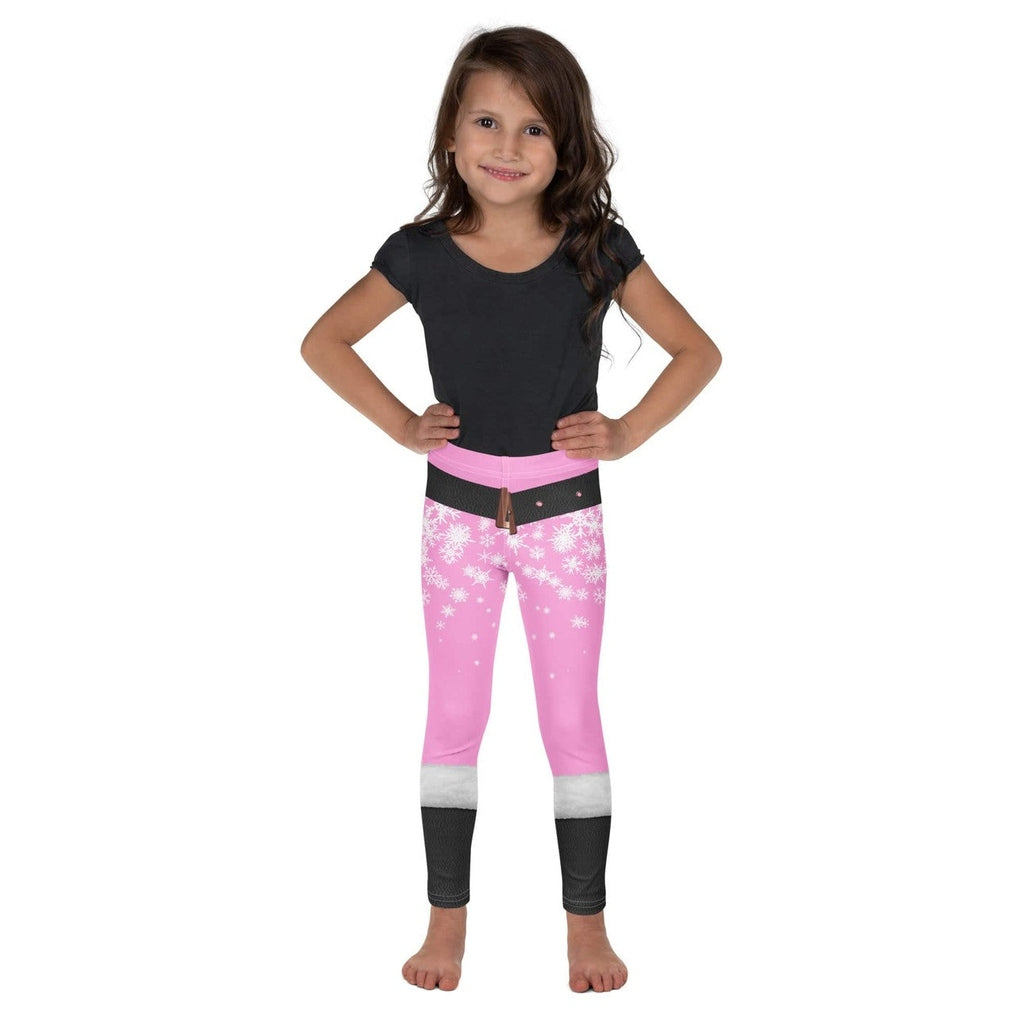Baby Pink Santa Kid's Leggings