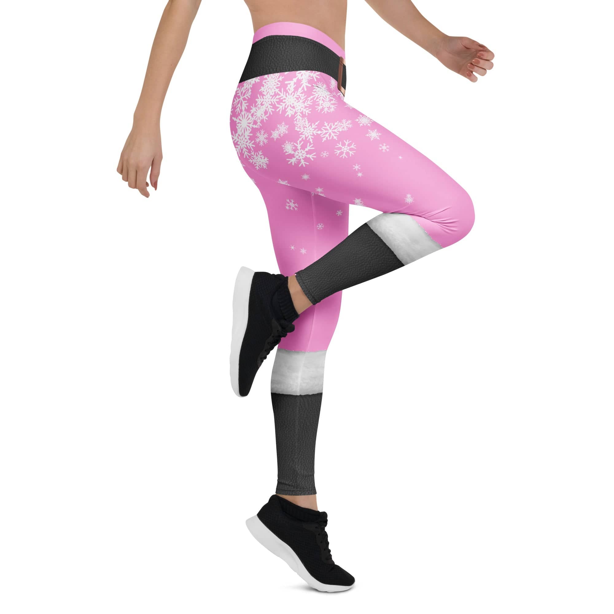 Baby Pink Santa Leggings