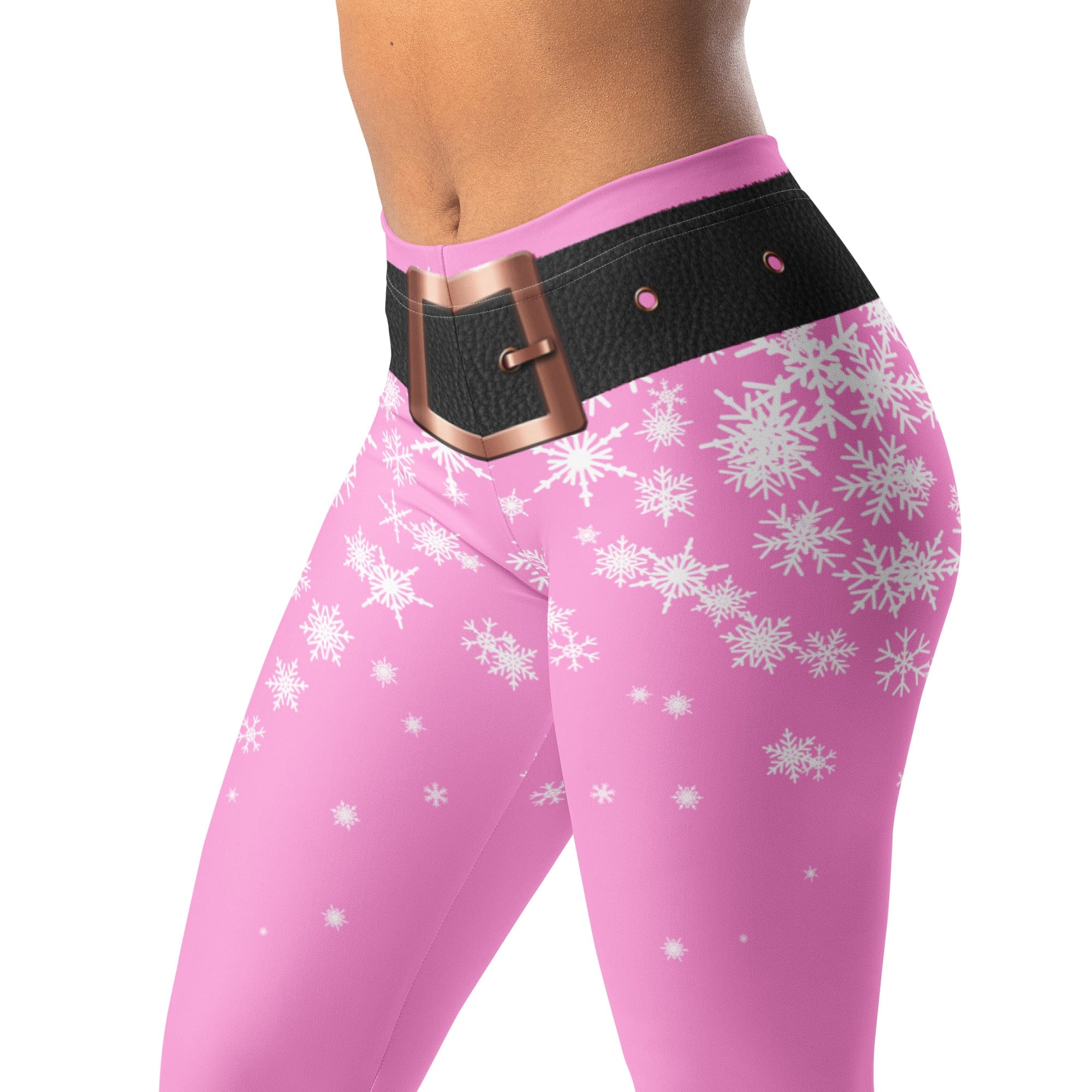Baby Pink Santa Leggings
