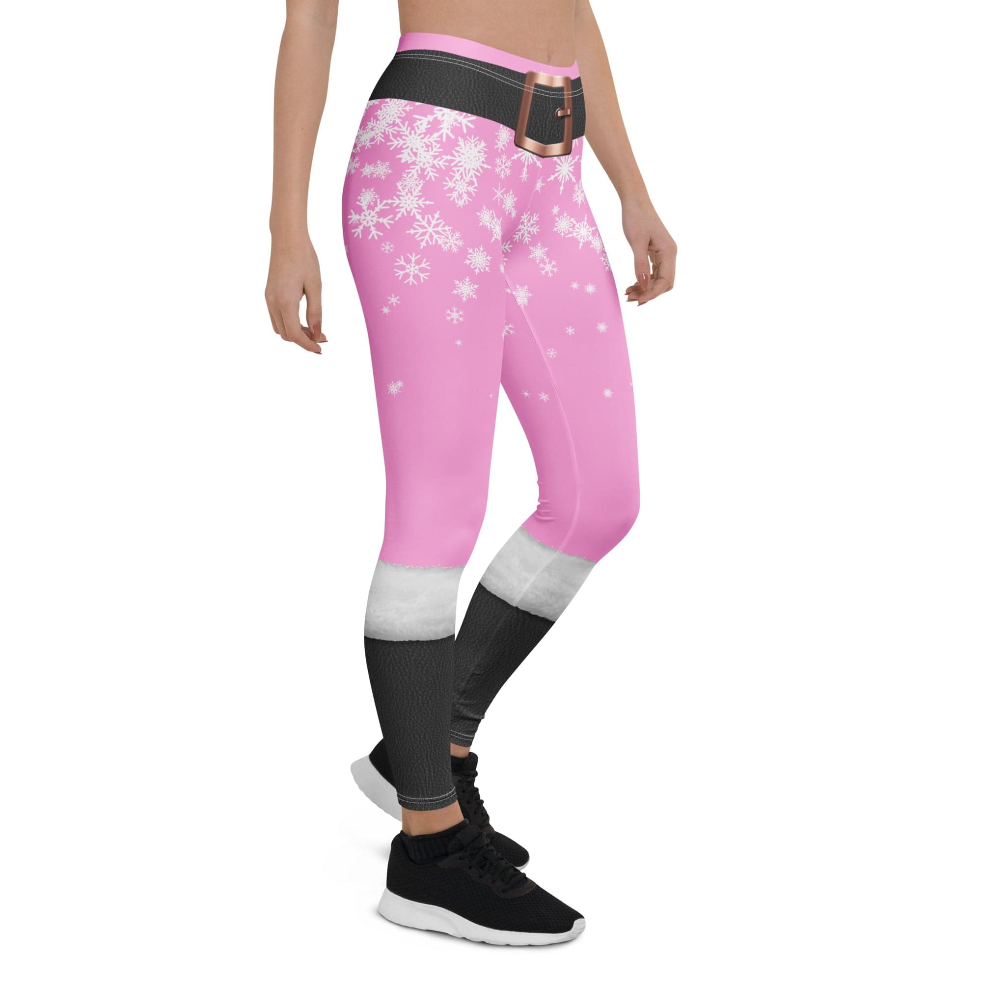 Baby Pink Santa Leggings