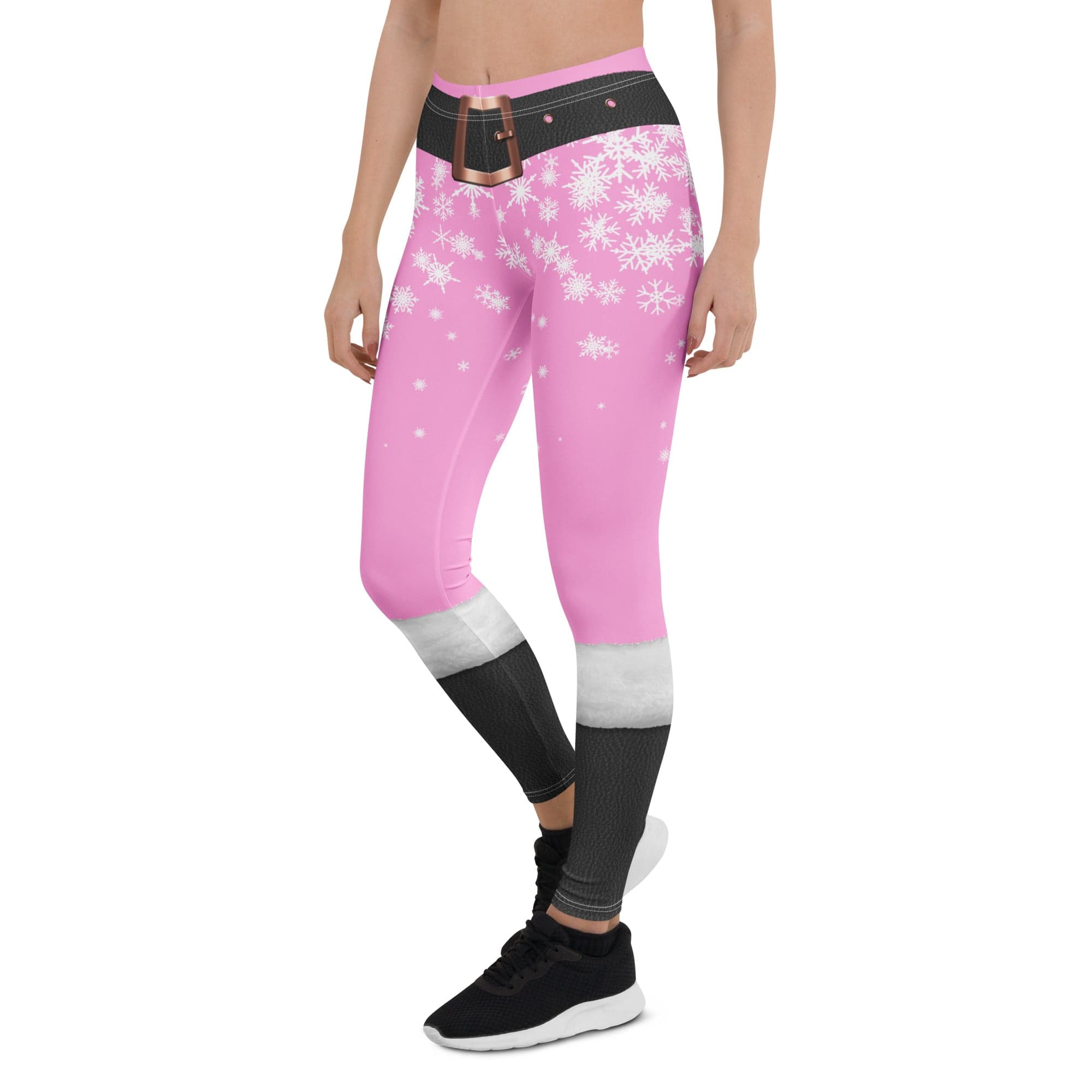 Baby Pink Santa Leggings