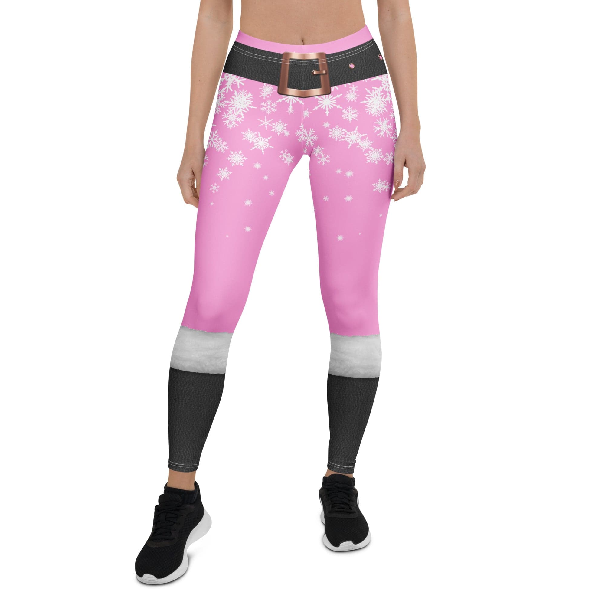 Baby Pink Santa Leggings