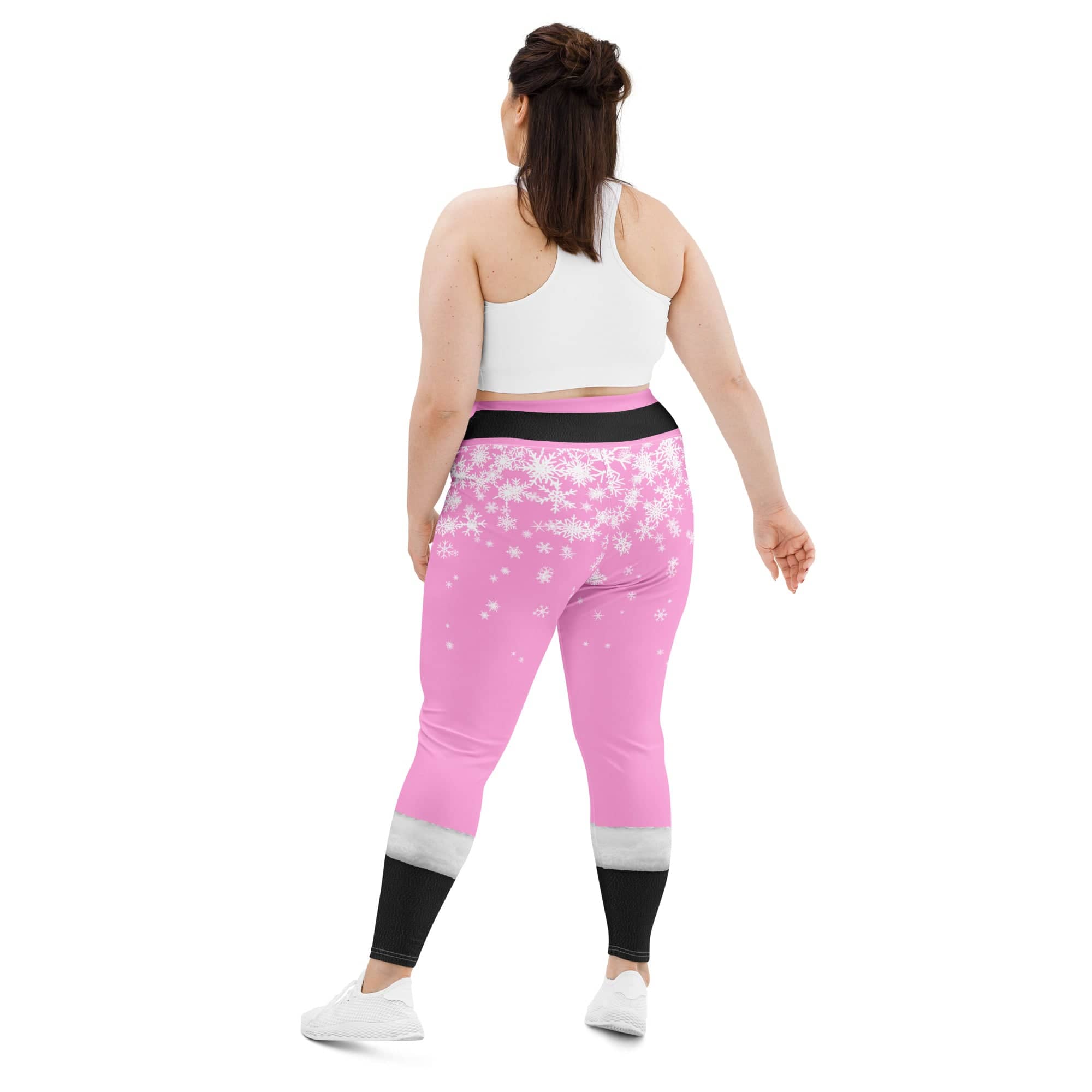 Baby Pink Santa Plus Size Leggings