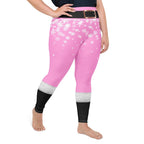 Baby Pink Santa Plus Size Leggings