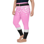 Baby Pink Santa Plus Size Leggings