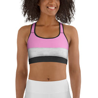 Baby Pink Santa Sports Bra