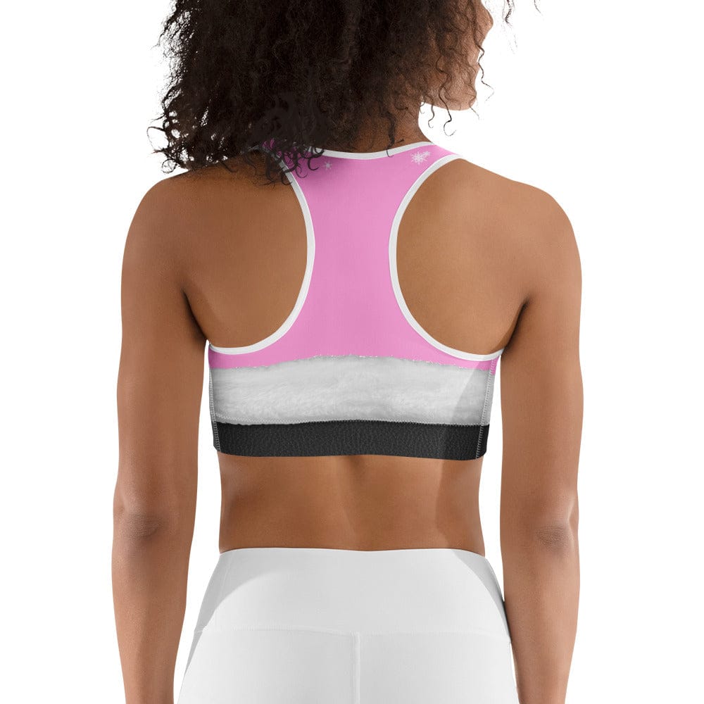 Baby Pink Santa Sports Bra