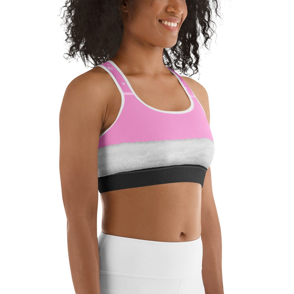 Baby Pink Santa Sports Bra