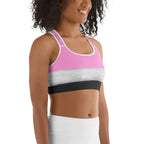 Baby Pink Santa Sports Bra