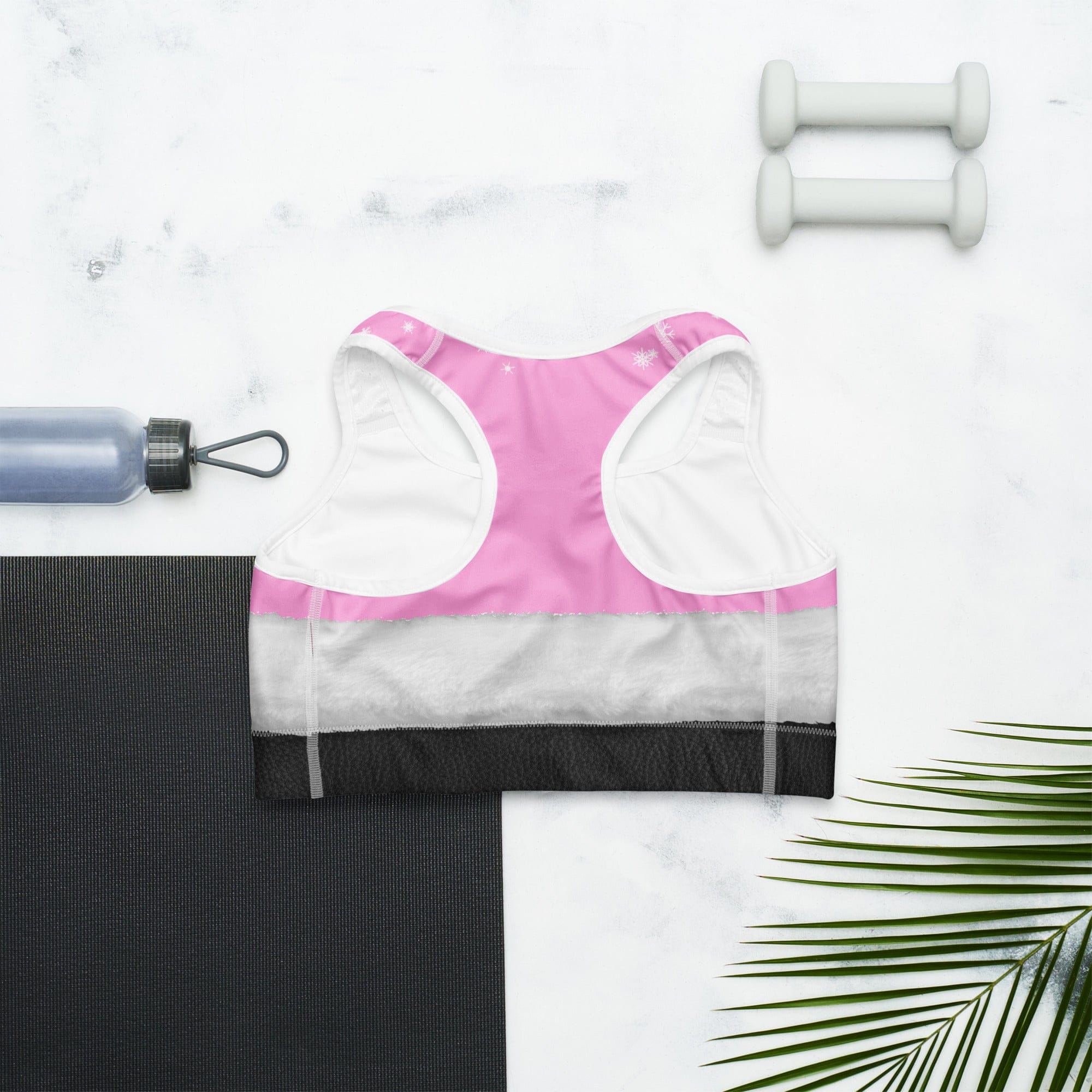 Baby Pink Santa Sports Bra
