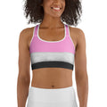 Baby Pink Santa Sports Bra