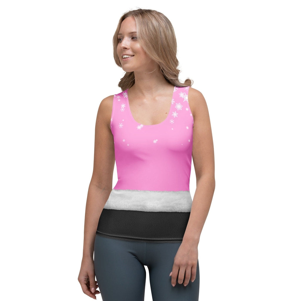Baby Pink Santa Tank Top