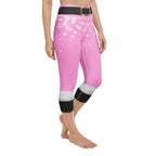 Baby Pink Santa Yoga Capris