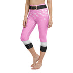 Baby Pink Santa Yoga Capris