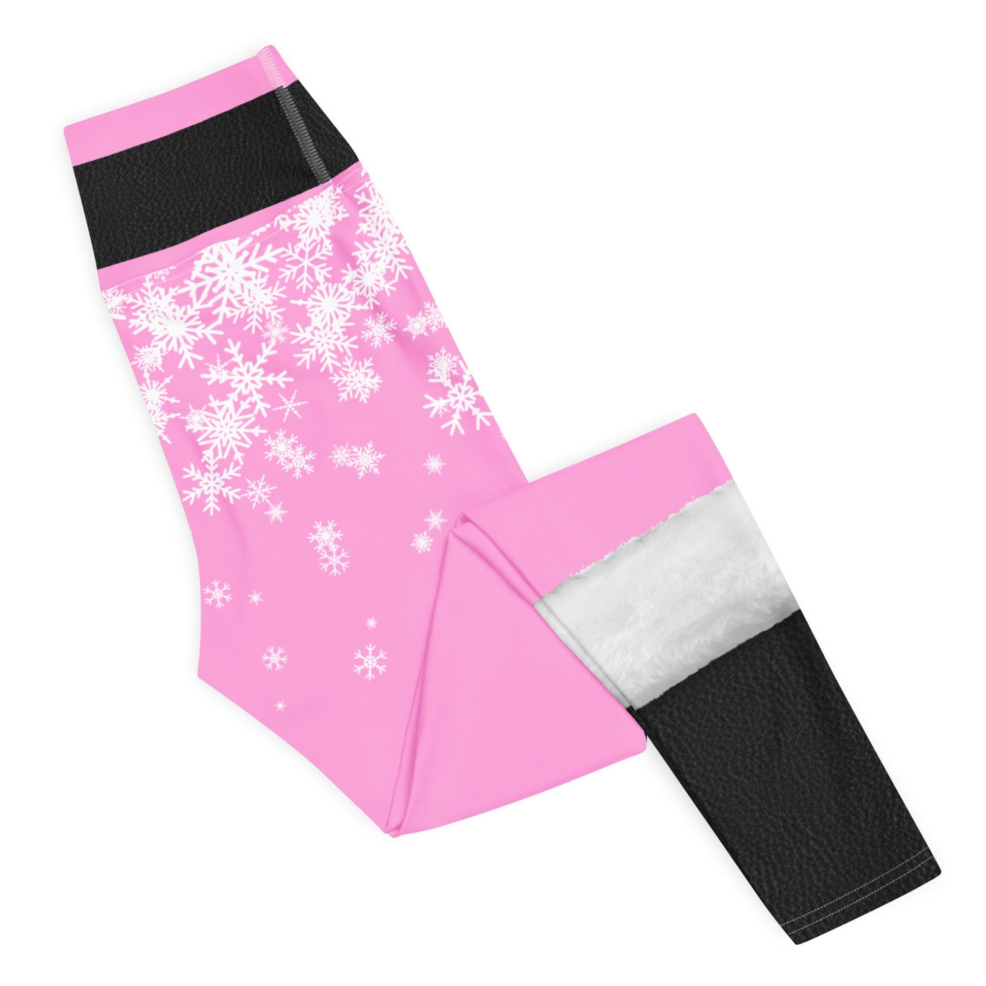 Baby Pink Santa Yoga Leggings
