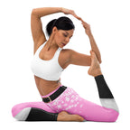 Baby Pink Santa Yoga Leggings