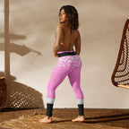Baby Pink Santa Yoga Leggings