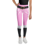Baby Pink Santa Youth Leggings