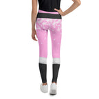 Baby Pink Santa Youth Leggings
