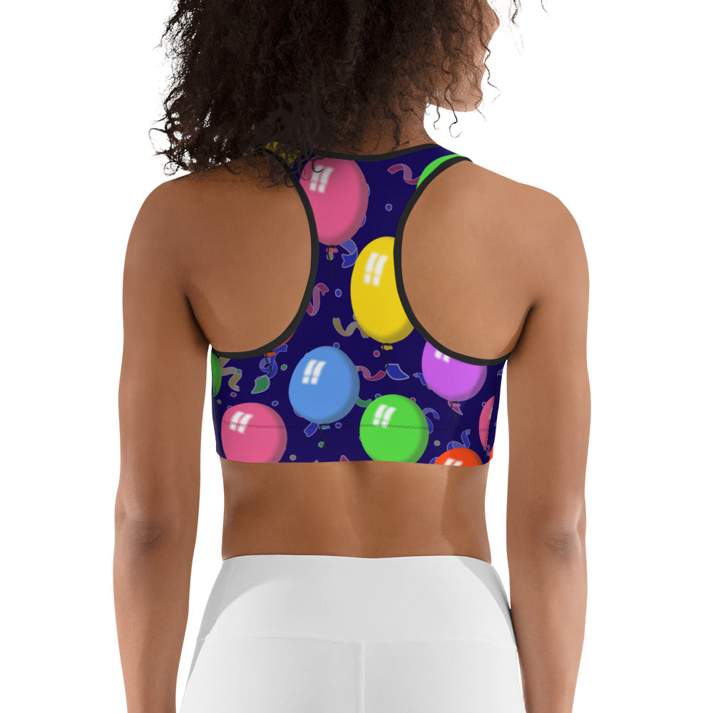 Balloons Sports Bra