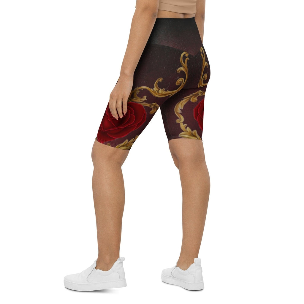 Baroque Heart Bloom Biker Shorts