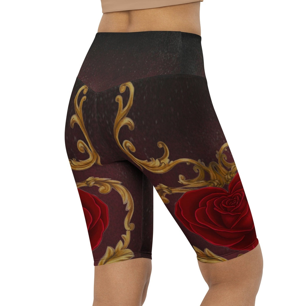 Baroque Heart Bloom Biker Shorts