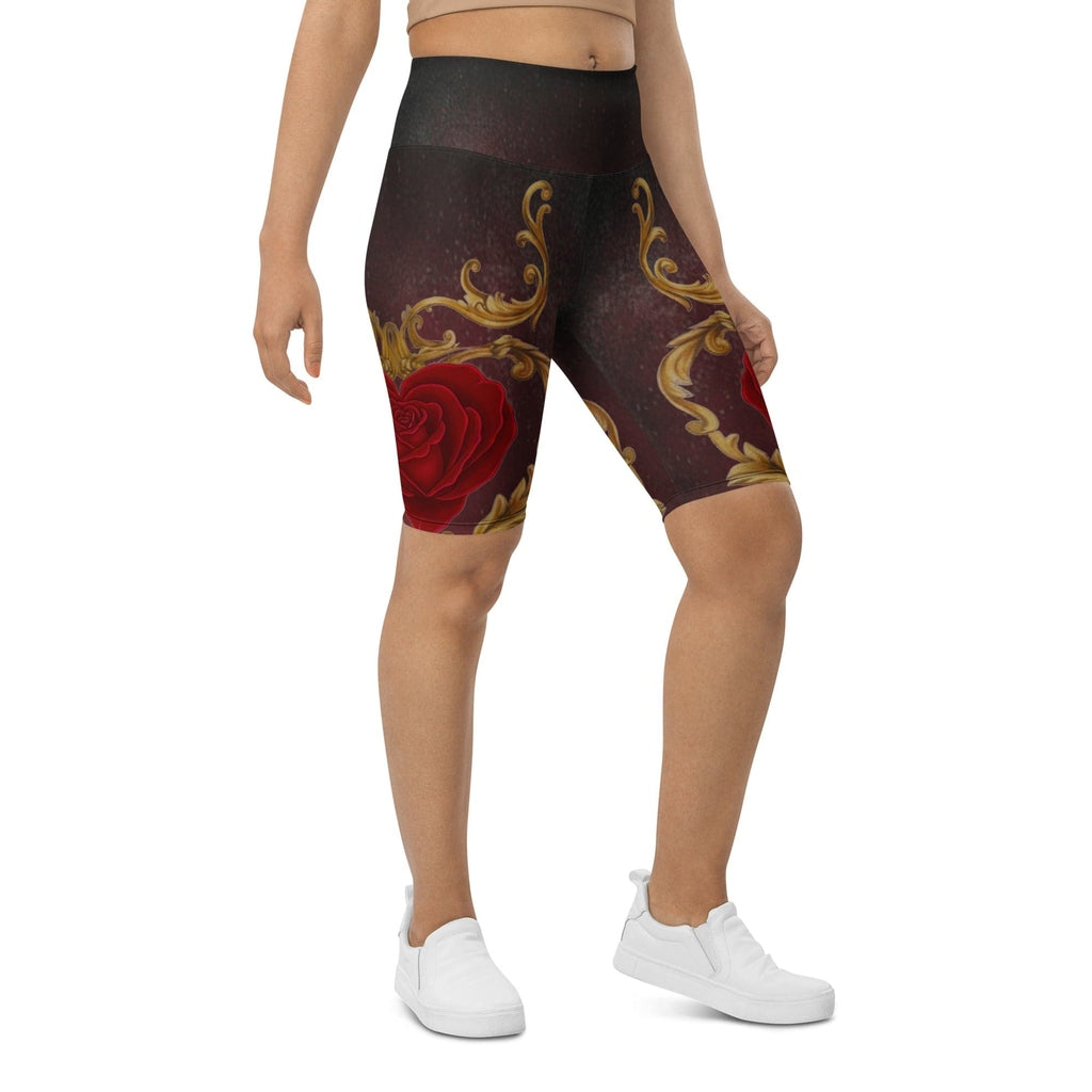 Baroque Heart Bloom Biker Shorts