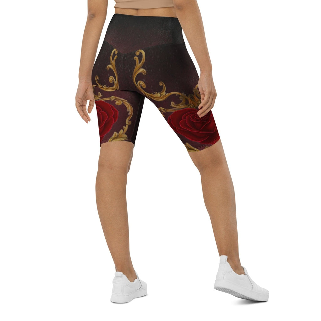 Baroque Heart Bloom Biker Shorts