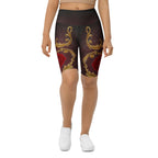 Baroque Heart Bloom Biker Shorts
