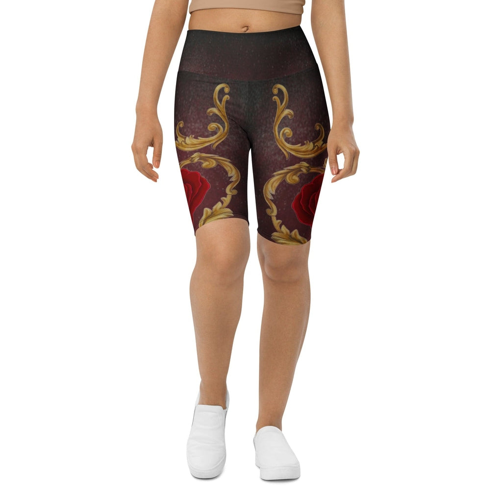 Baroque Heart Bloom Biker Shorts