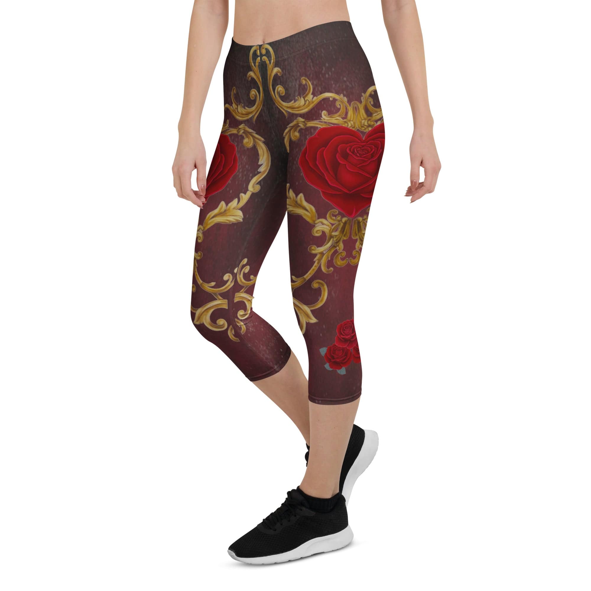Baroque Heart Bloom Capris