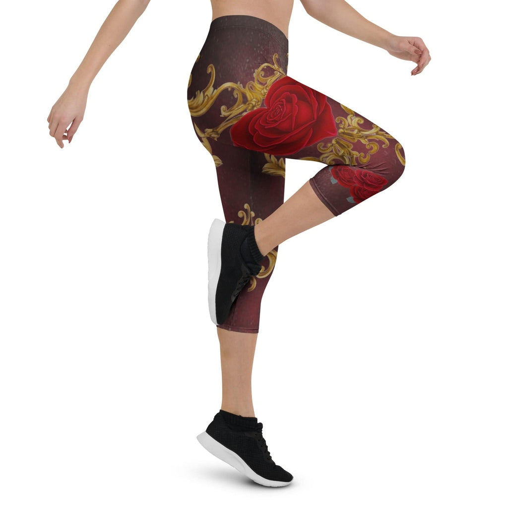 Baroque Heart Bloom Capris