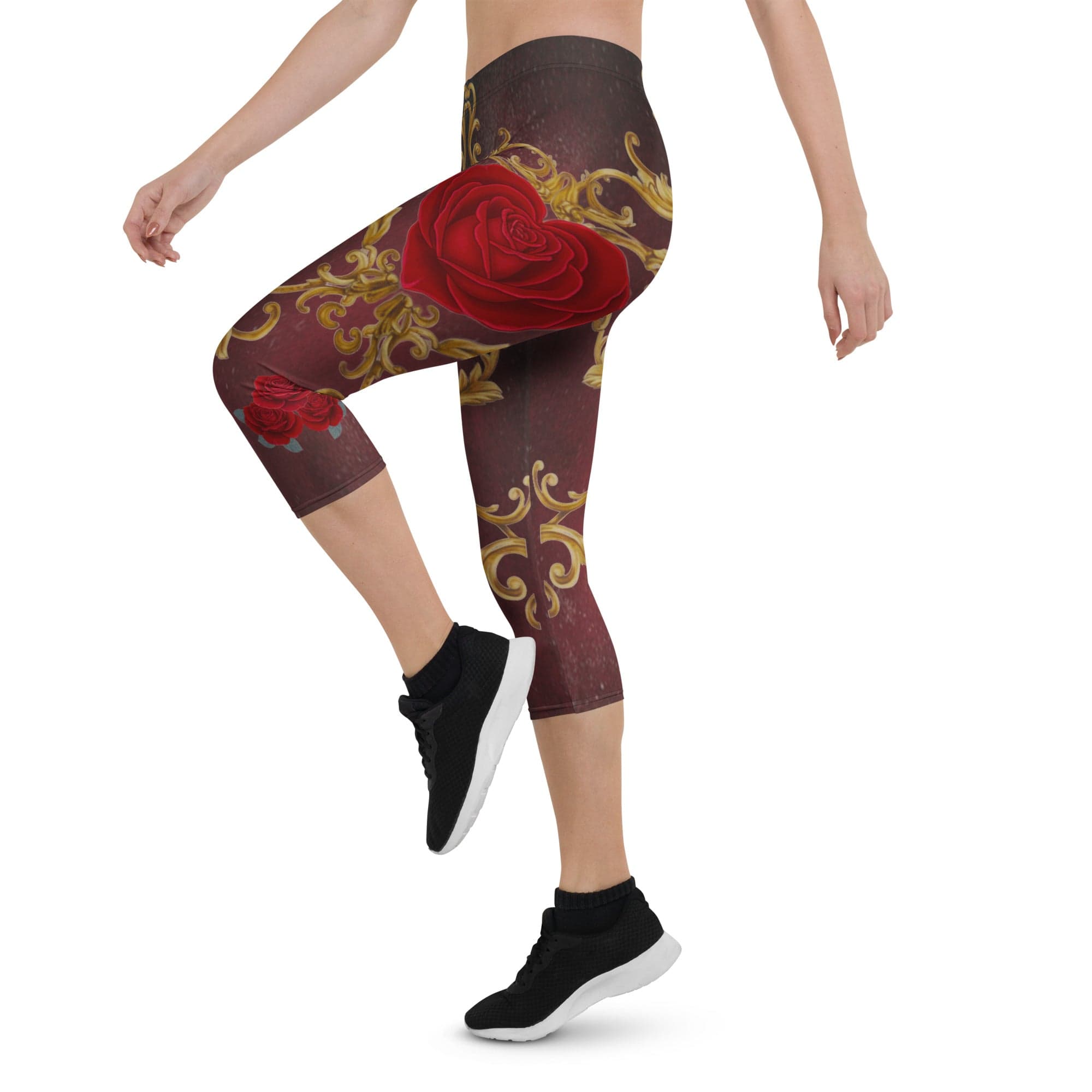 Baroque Heart Bloom Capris