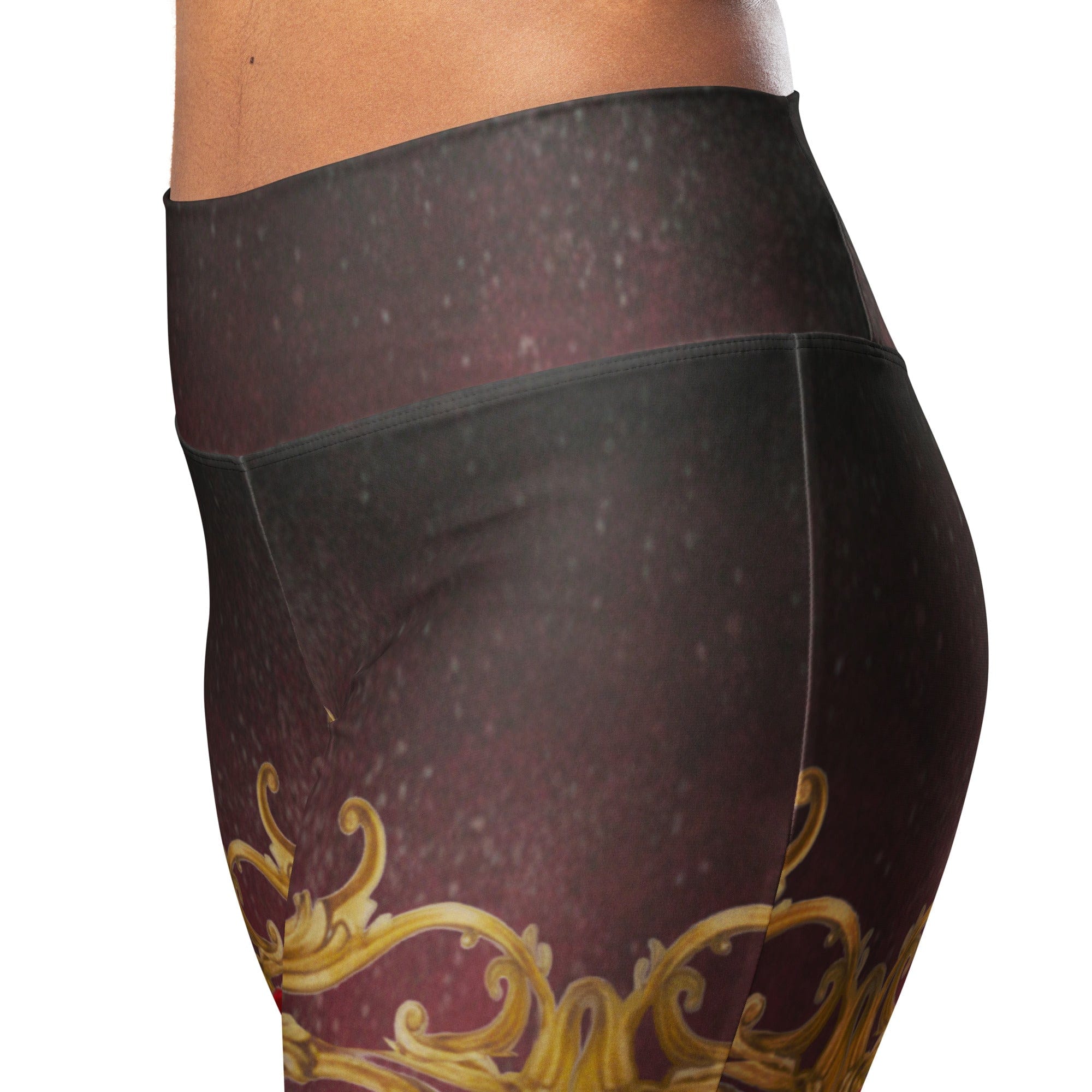 Baroque Heart Bloom Flare Leggings