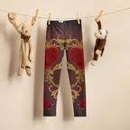 Baroque Heart Bloom Kid's Leggings