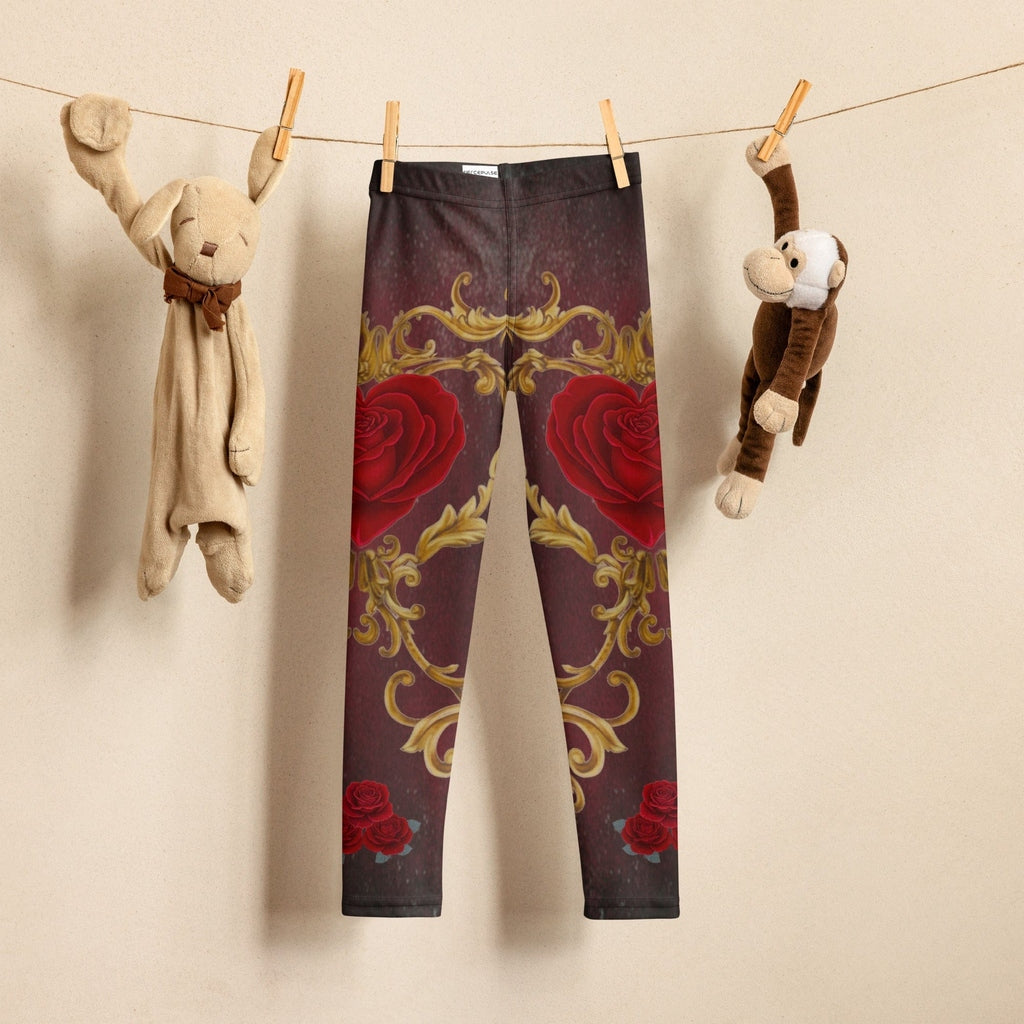 Baroque Heart Bloom Kid's Leggings