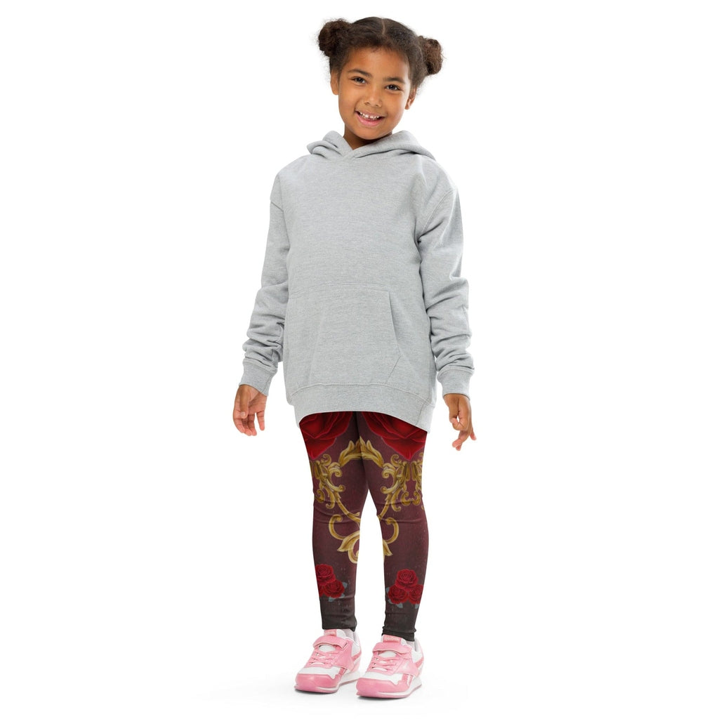 Baroque Heart Bloom Kid's Leggings