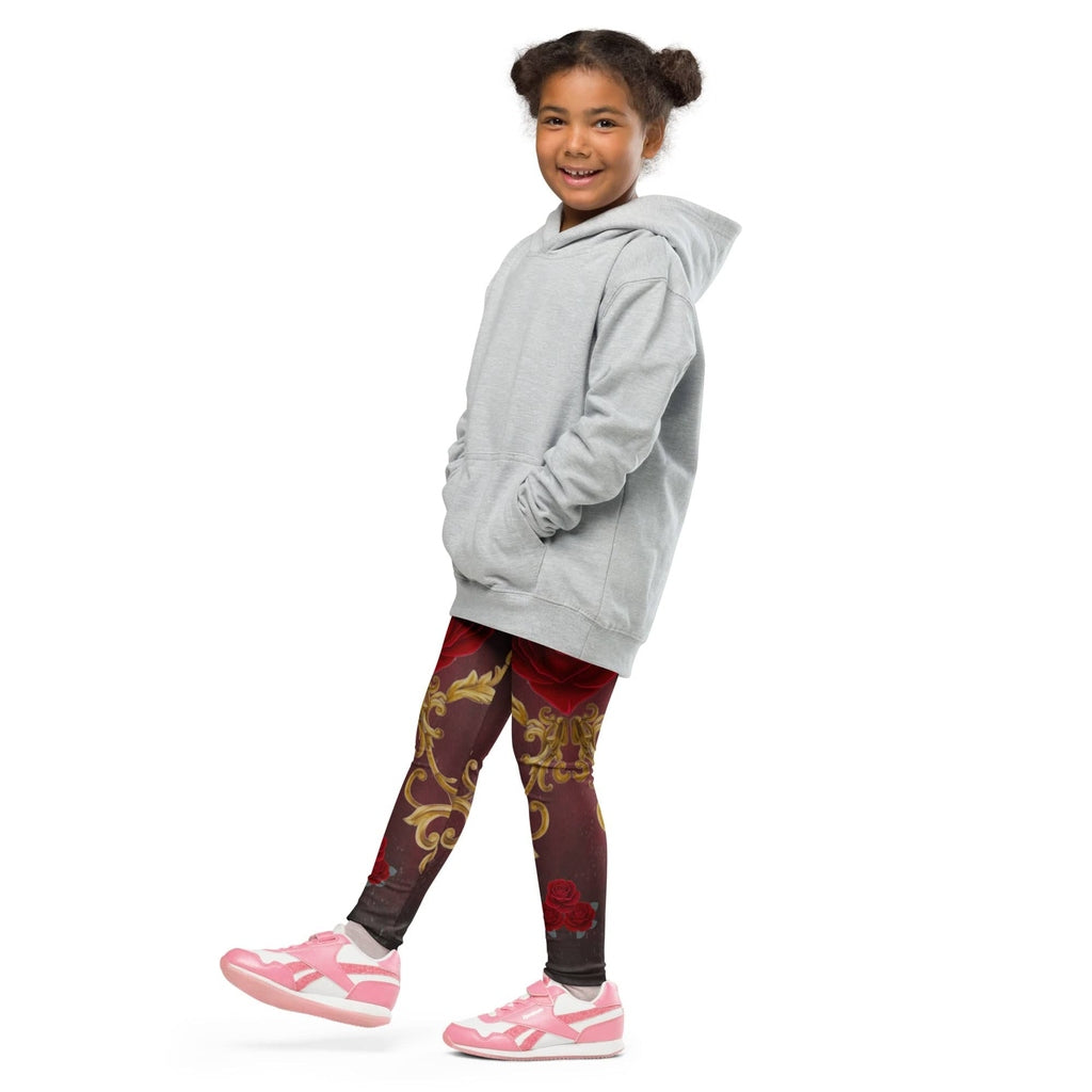 Baroque Heart Bloom Kid's Leggings