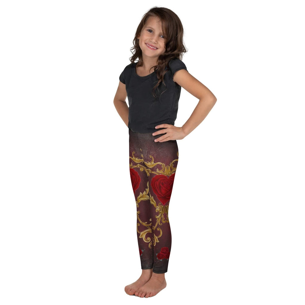 Baroque Heart Bloom Kid's Leggings