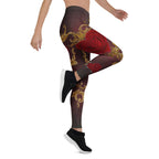Baroque Heart Bloom Leggings