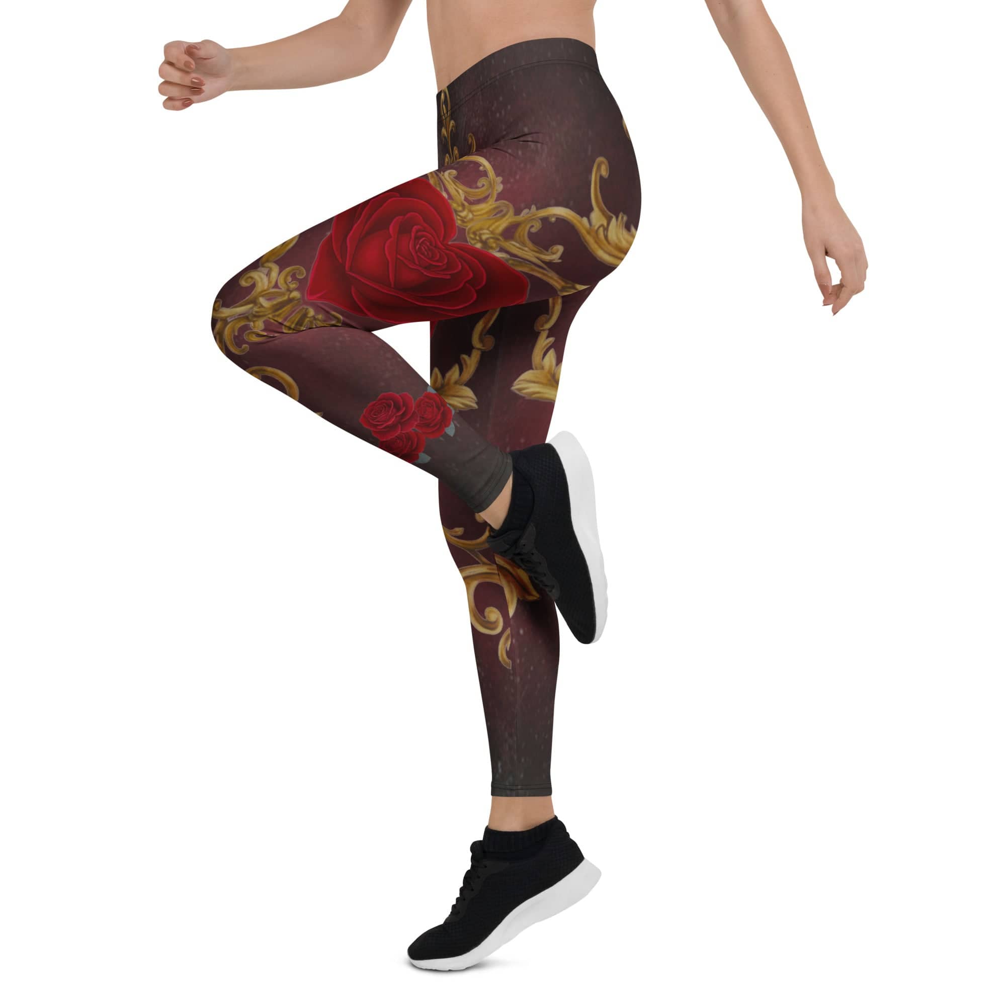 Baroque Heart Bloom Leggings