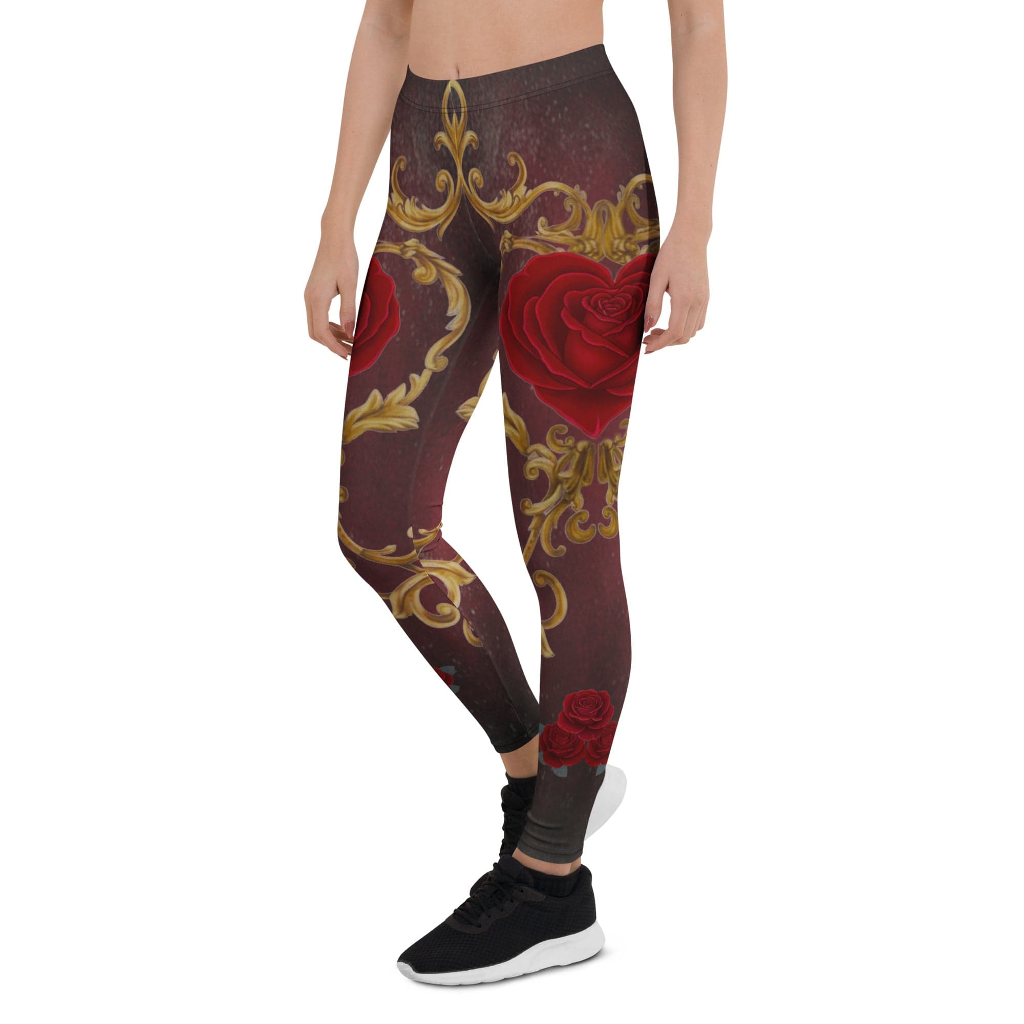 Baroque Heart Bloom Leggings