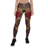 Baroque Heart Bloom Leggings