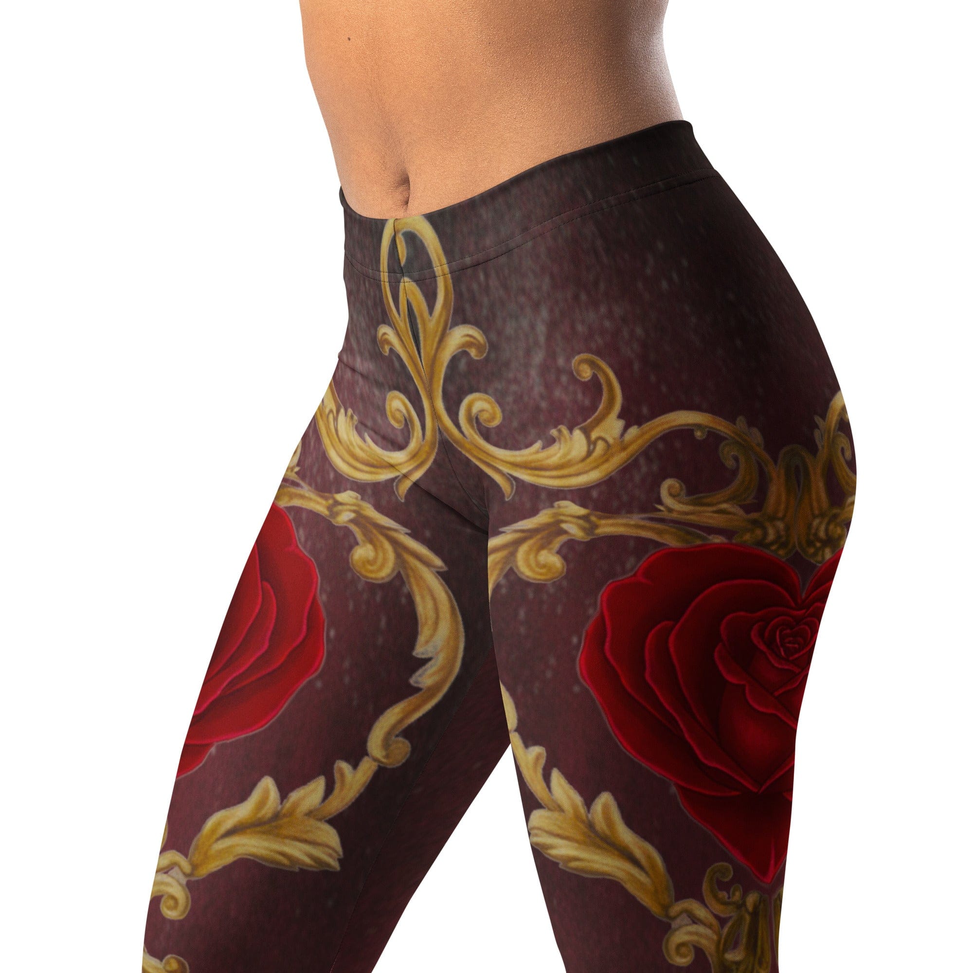 Baroque Heart Bloom Leggings