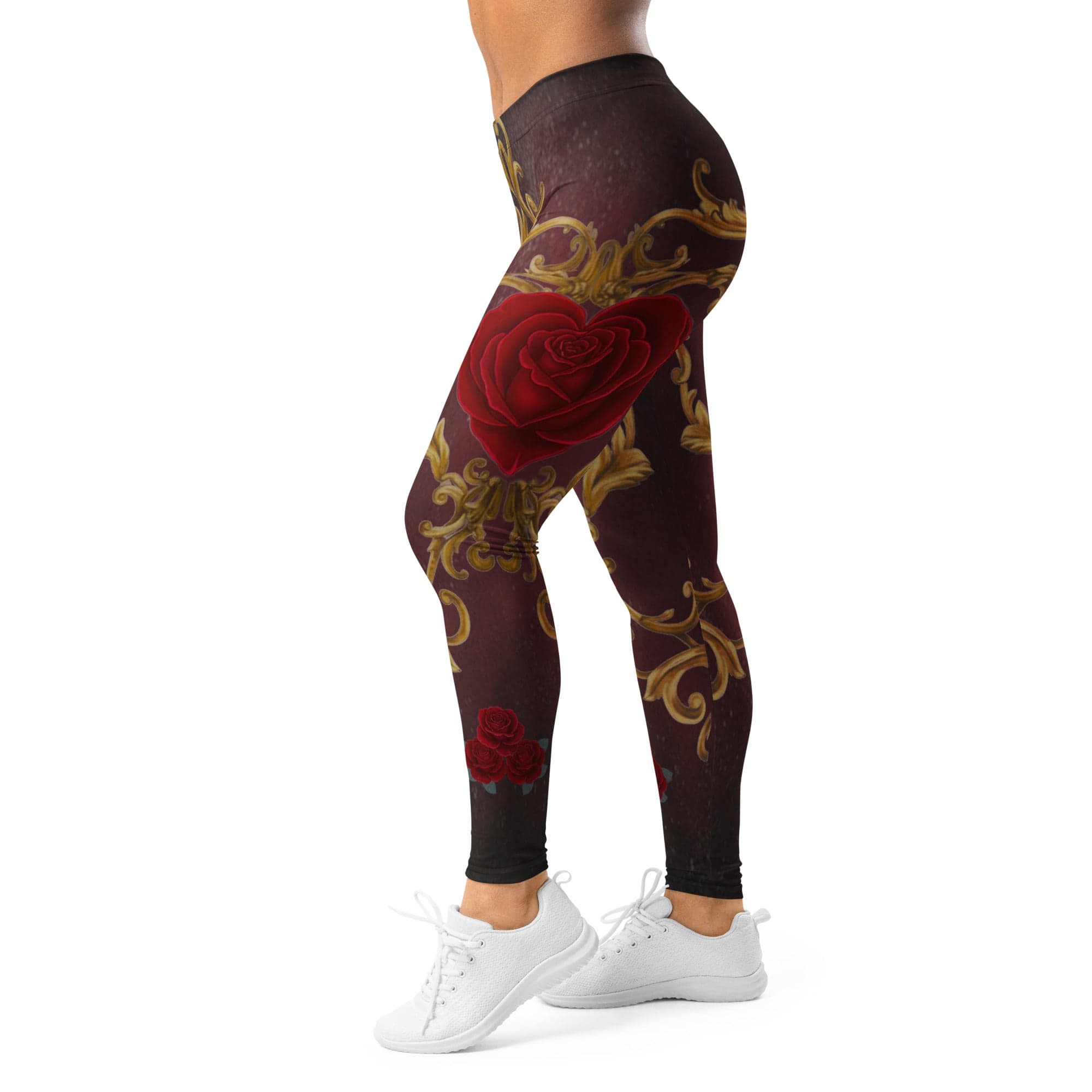 Baroque Heart Bloom Leggings